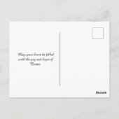 Ostersegnung zwischen Kreuz und Flora Postkarte (Rückseite)