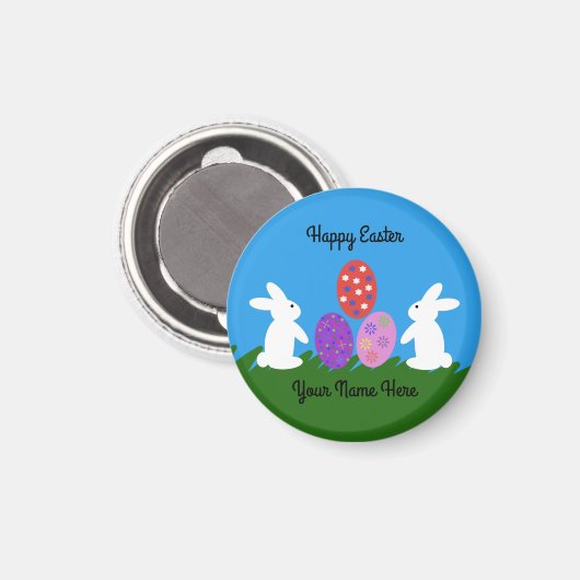 Ostersonne #2 Round Magnet (Vorderseite/Rückseite)