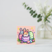 Ostersonne 8 Bit Pixelart Begleitkarte (Stehend Vorderseite)