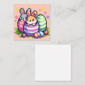 Ostersonne 8 Bit Pixelart Begleitkarte (Vorne/Hinten)