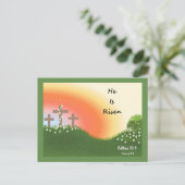 Ostersonne Feiertagspostkarte (Stehend Vorderseite)