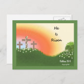 Ostersonne Feiertagspostkarte (Vorne/Hinten)