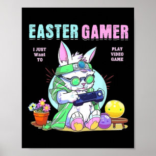 Ostersonne Funny Gamer Video Game Boys Girls Poster