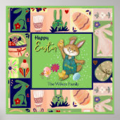 Ostersonne, kundenspezifisch farbig poster (Vorne)