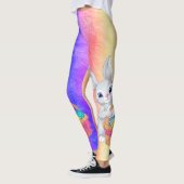 Ostersonne Lasst uns Eier färben farbenfrohe Leggi Leggings (Links)