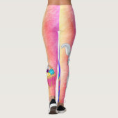 Ostersonne Lasst uns Eier färben farbenfrohe Leggi Leggings (Rückseite)