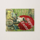 Ostersonne liefert ein riesiges, rot gefärbtes Ei Puzzle (Horizontal)