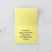 Ostersonne mit Wagenkarte Feiertagskarte (Innenseite)