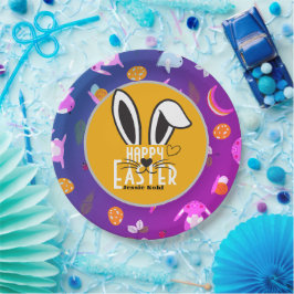 Ostersonne niedliche Stilfamilie Pappteller