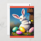 Ostersonne Postkarte (Vorne/Hinten)