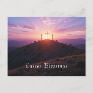 Ostersonne über Christliches Ostern Feiertagspostkarte