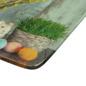 Ostersonne und Eierszene Schneidebrett (Ecke)