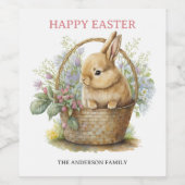 Ostersonne Weinetikett (Einzelnes Label)