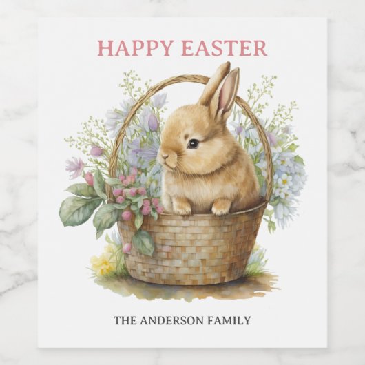 Ostersonne Weinetikett (Einzelnes Label)