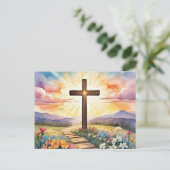 Ostersonnenansatz Postkarte (Stehend Vorderseite)