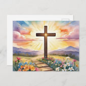 Ostersonnenansatz Postkarte (Vorne/Hinten)