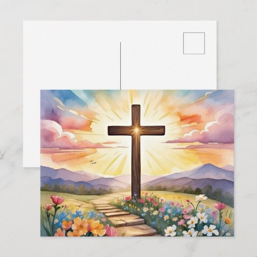 Ostersonnenansatz Postkarte (Vorne/Hinten)