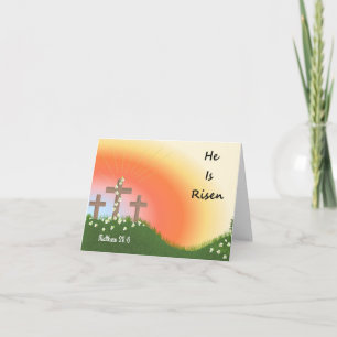 Ostersonnenaufgang - Verse Feiertagskarte