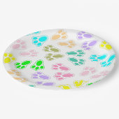 Ostersonnenbeschlag Muster kundenspezifisch Pappteller (Schrägansicht)