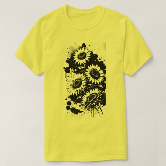Ostersonnenblumen T - Shirt (Design vorne)