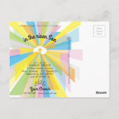 Ostersonnendienst Einladung Postkarte (Rückseite)