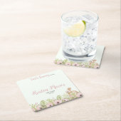 Ostersonnendusche Rechteckiger Pappuntersetzer (Vor Ort)