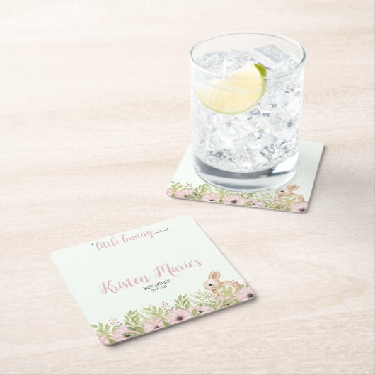 Ostersonnendusche Rechteckiger Pappuntersetzer (Vor Ort)