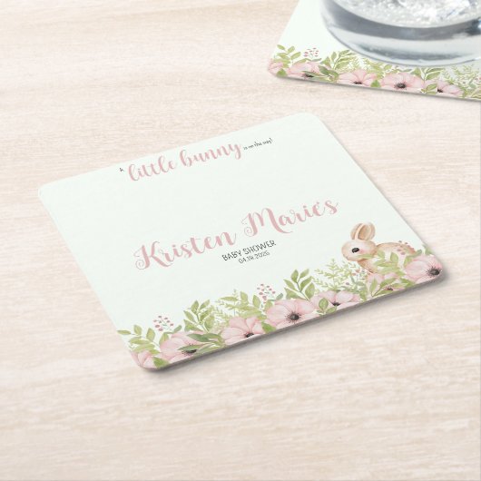 Ostersonnendusche Rechteckiger Pappuntersetzer (angewinkelt)