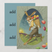 Ostersonneneier Sonne Feiertagskarte (Vorne/Hinten)