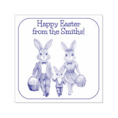 Ostersonnenfamilie Jagd auf Eier Permastempel (Design)