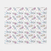 Ostersonnengommuster Fleecedecke (Vorderseite (Horizontal))