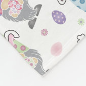 Ostersonnengommuster Fleecedecke (Ecke)