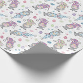 Ostersonnengommuster Geschenkpapier (Ecke)