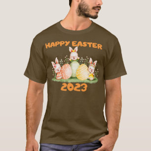 Ostersonnenhasen Gesicht lustigen Ostertag zwei T-Shirt
