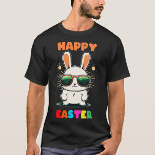 Ostersonnenhasen Gesicht lustigen Ostertag zwei T-Shirt