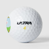 Ostersonnenillustrierung Golfball (Logo)