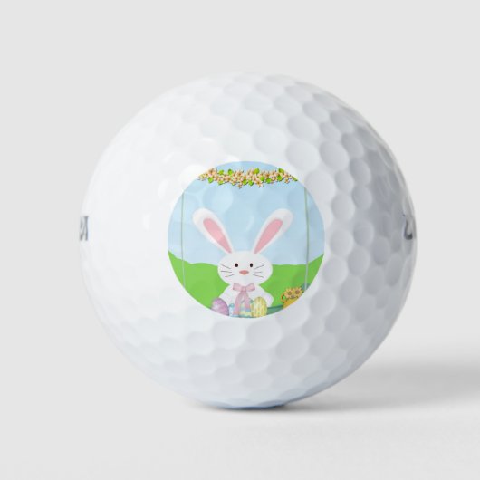 Ostersonnenillustrierung Golfball (Vorderseite)