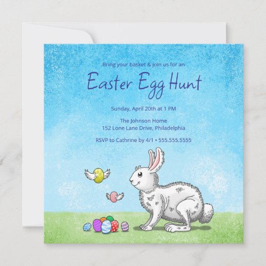 Ostersonnenjagd Einladung (Vorderseite)