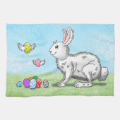 Ostersonnenjagd Geschirrtuch (Horizontal)