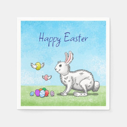 Ostersonnenjagd Serviette (Vorderseite)
