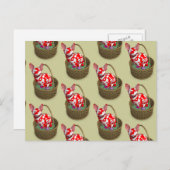 Ostersonnenkatze Feiertagspostkarte (Vorne/Hinten)