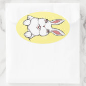 Ostersonnenklammer - Geeignete Osterkleber Ovaler Aufkleber (Tasche)