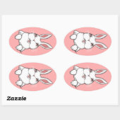 Ostersonnenklammer - Geeignete Osterkleber Ovaler Aufkleber (Blatt)