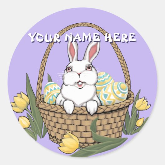 Ostersonnenklammer - Geeignete Osterkleber Runder Aufkleber (Vorderseite)
