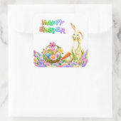 Ostersonnenklammer Quadratischer Aufkleber (Tasche)