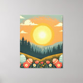 Ostersonnenlandschaft Leinwanddruck (Vorderseite)