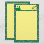 Ostersonnenmonogramm Briefpapier (Vorne/Hinten)