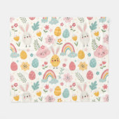 Ostersonnenmuster Fleecedecke (Vorderseite (Horizontal))