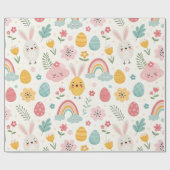 Ostersonnenmuster Geschenkpapier (Flach)