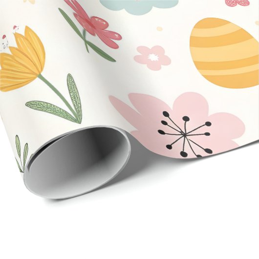 Ostersonnenmuster Geschenkpapier (Rolleneckpunkt)